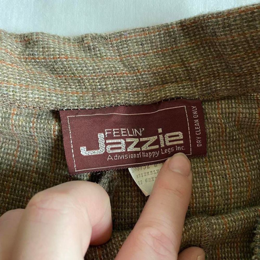 Vintage brown wool blend trousers - Picture 4 of 4